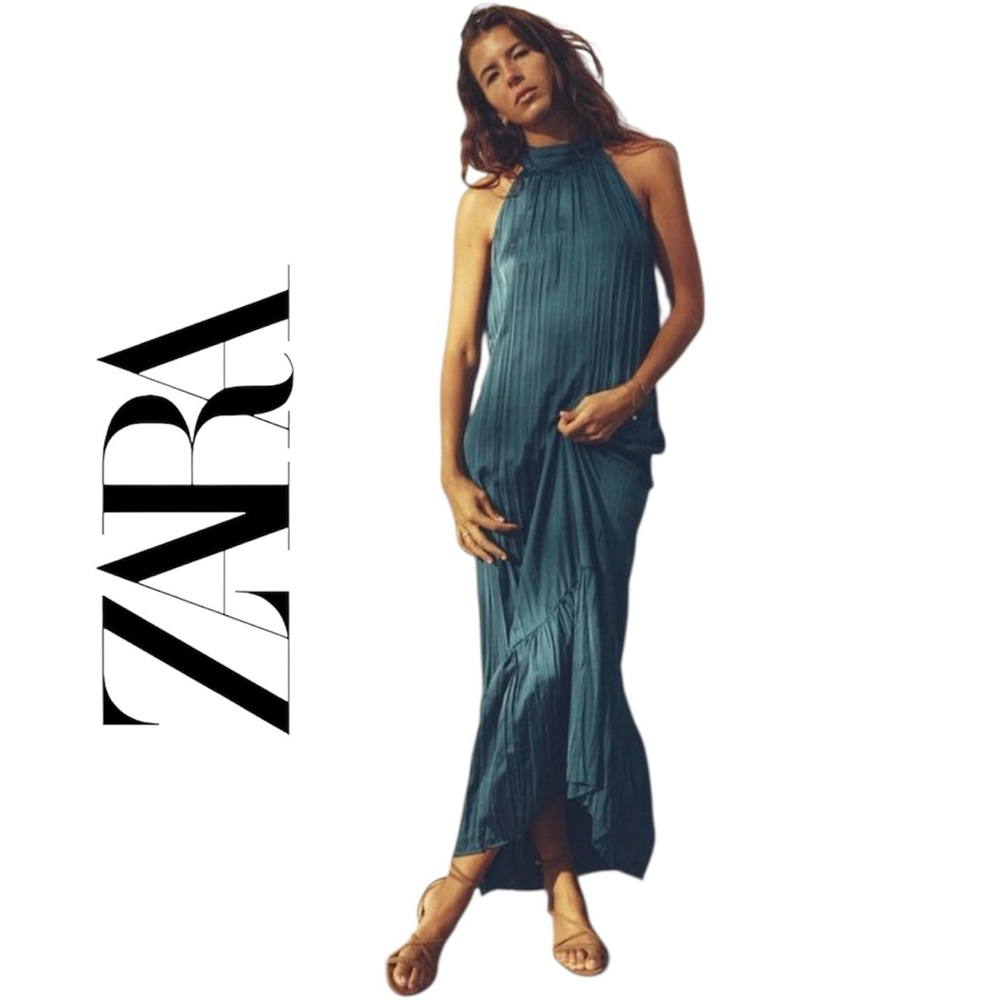 Zara Teal Maxi Dress